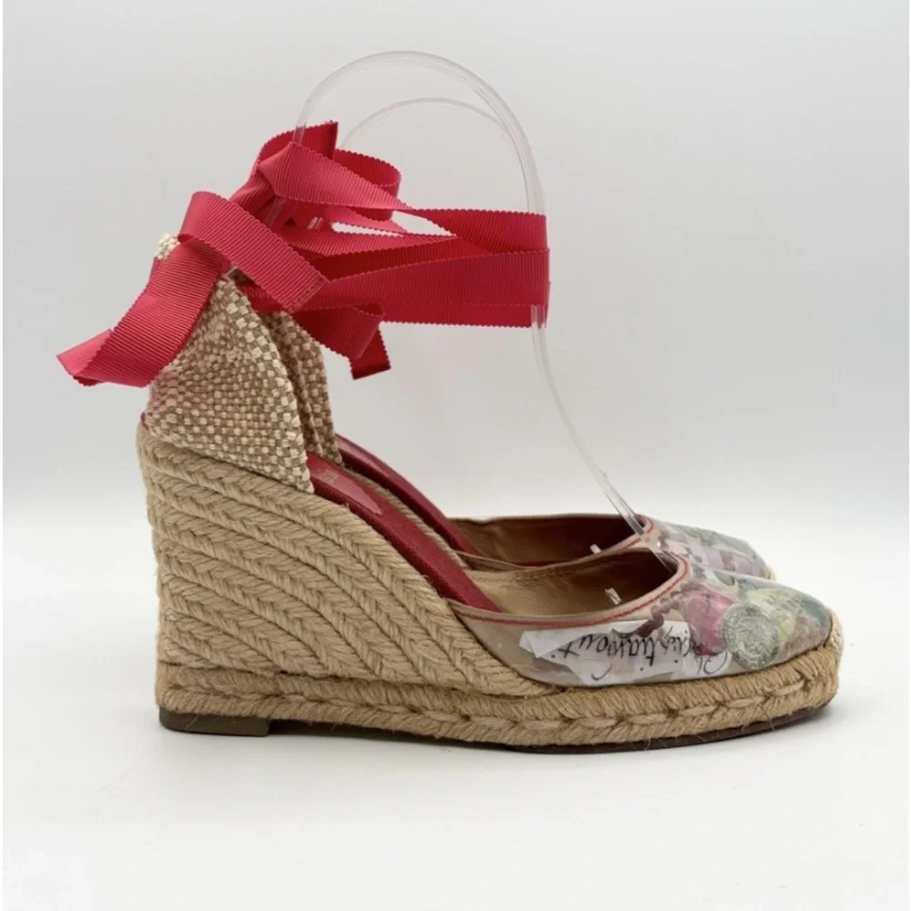 $700 CHRISTIAN LOUBOUTIN BRIGITT TRASH ESPADRIL SHOES 39 SZ 9